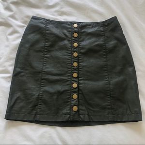 Free people vegan leather skirt size 4